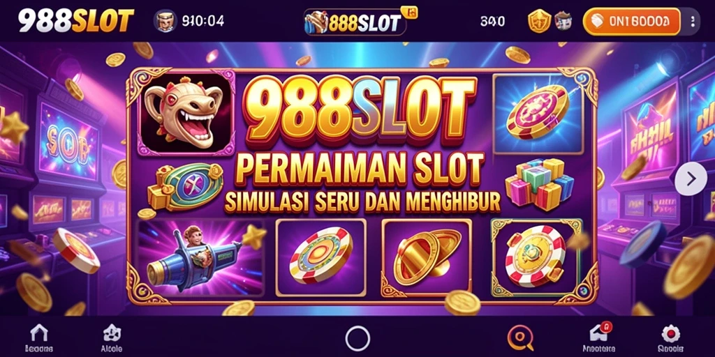 Tangkapan layar gameplay 988SLOT dengan tampilan slot yang menarik.