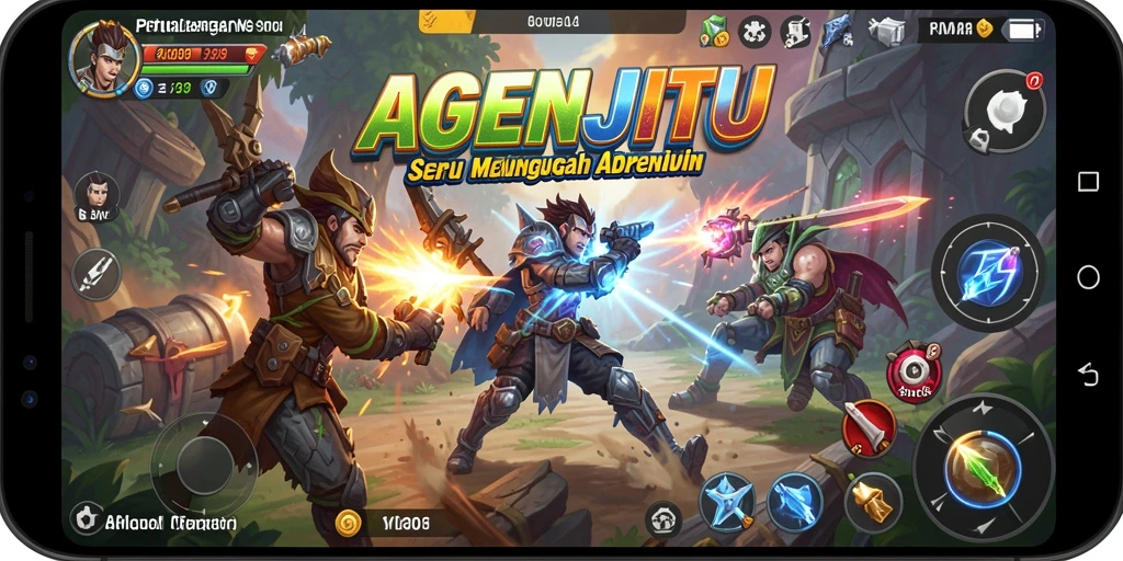 Gameplay seru AGENJITU yang penuh tantangan dan petualangan.