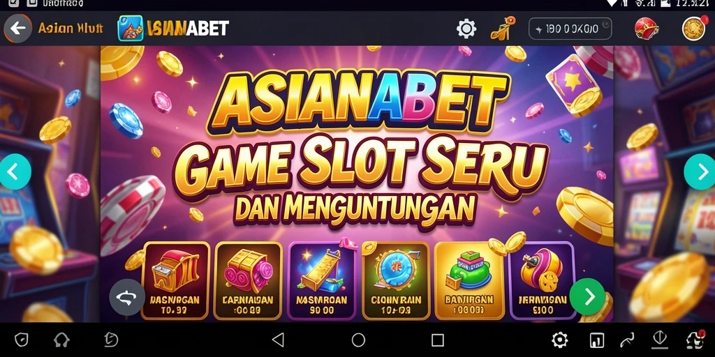 Tampilan seru dari gameplay ASIANABET yang penuh warna.