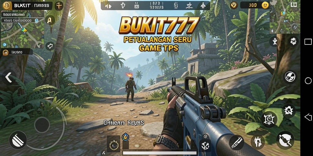 Gameplay intens BUKIT777 dalam TPS menampilkan adu tembak yang mendebarkan.