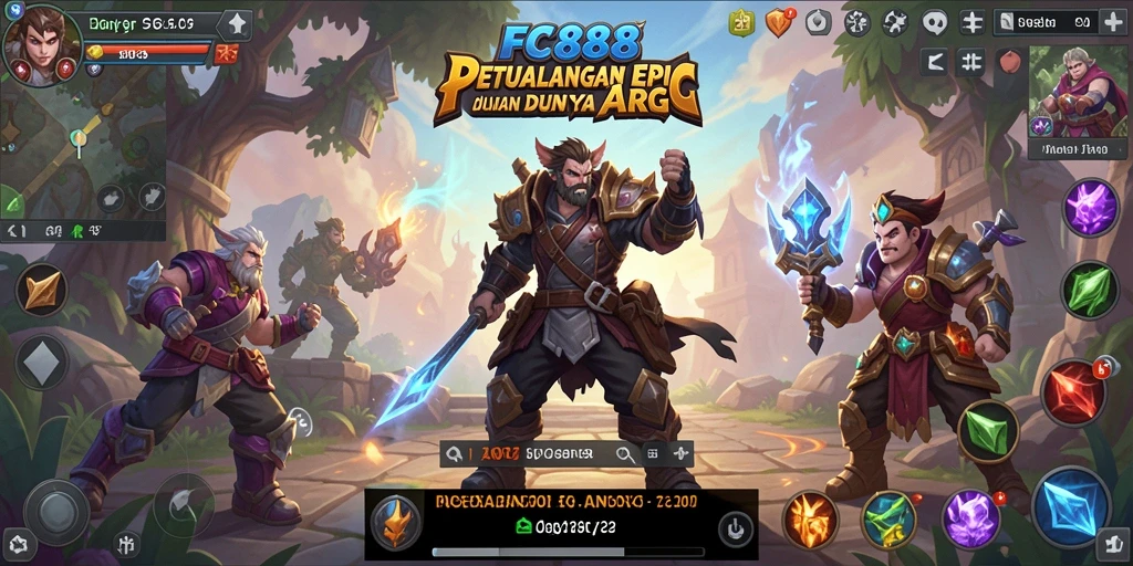Tangkapan layar utama dari gameplay mendebarkan FC888 dengan efek visual yang mengagumkan.