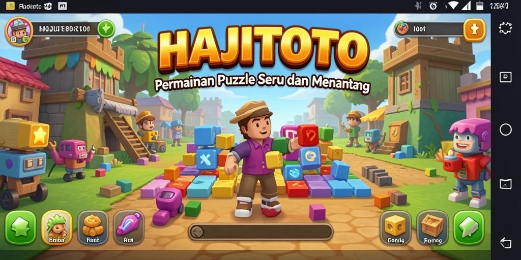 Tampilan menarik HAJITOTO dengan gameplay Puzzle yang seru.