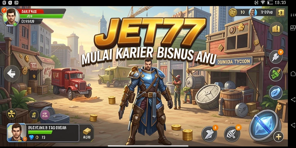 Tampilan gameplay JET77 yang memukau dan interaktif.