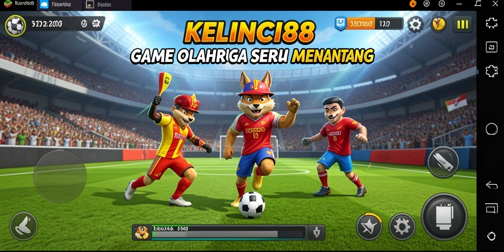 Screenshot gameplay KELINCI88 menunjukkan aksi olahraga yang mendebarkan.