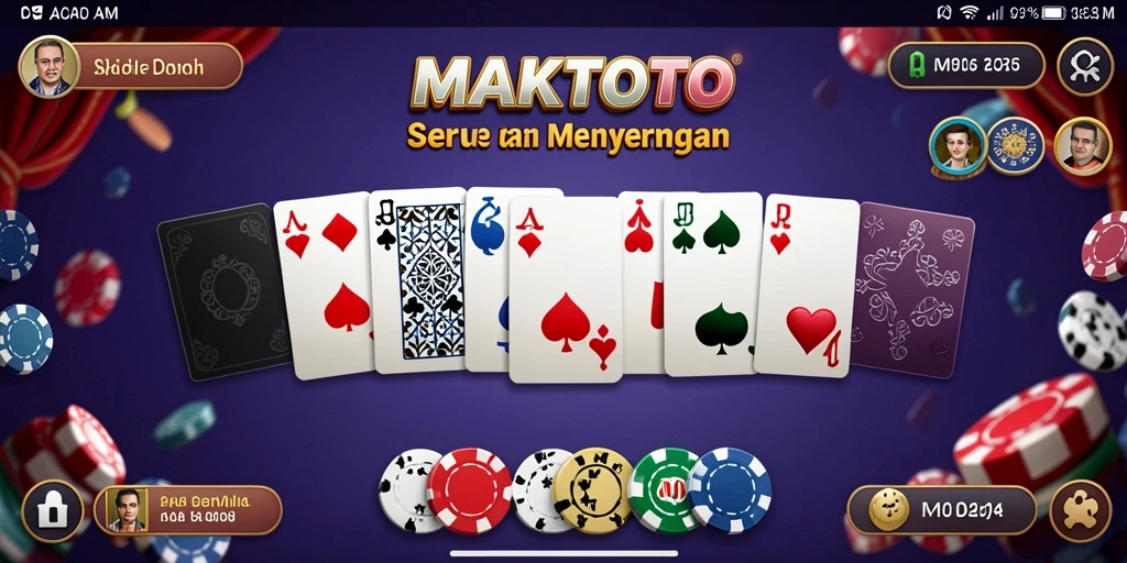 Tangkapan layar utama MAKTOTO menunjukkan gameplay seru permainan Domino.
