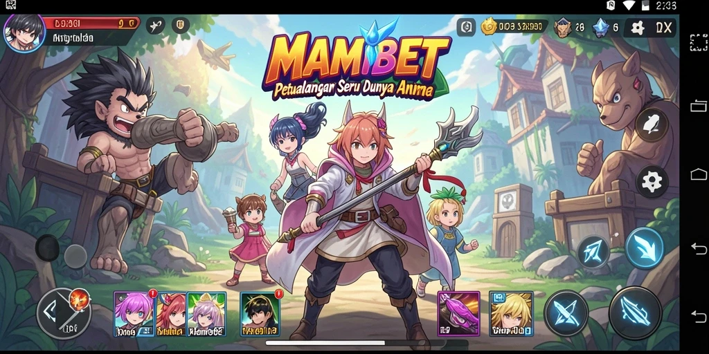 Tampilan gameplay yang seru dan penuh aksi dalam MAMIBET.