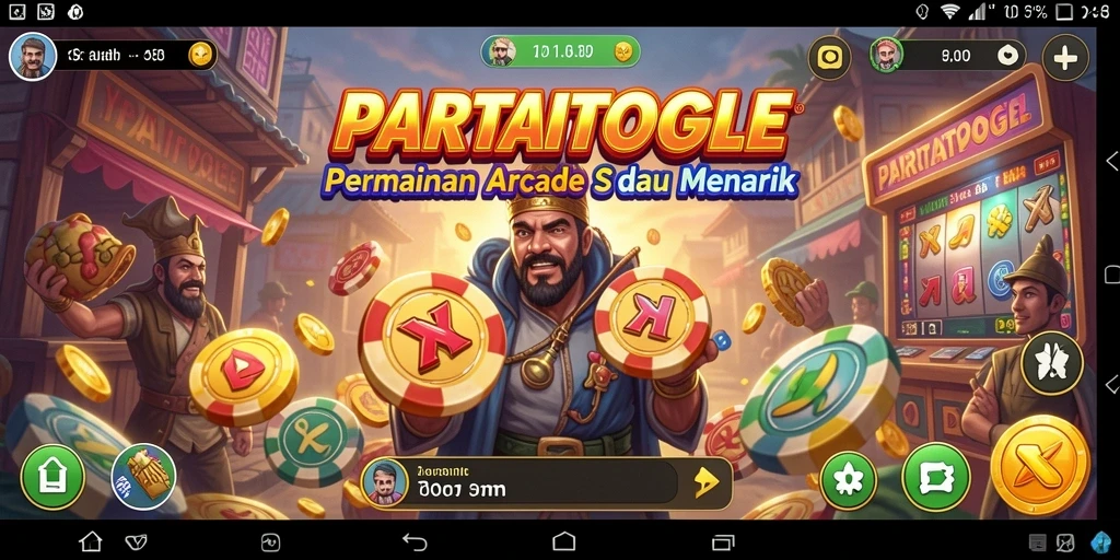 Tampilan gameplay seru dari PARTAITOGEL dengan tantangan Arcade.