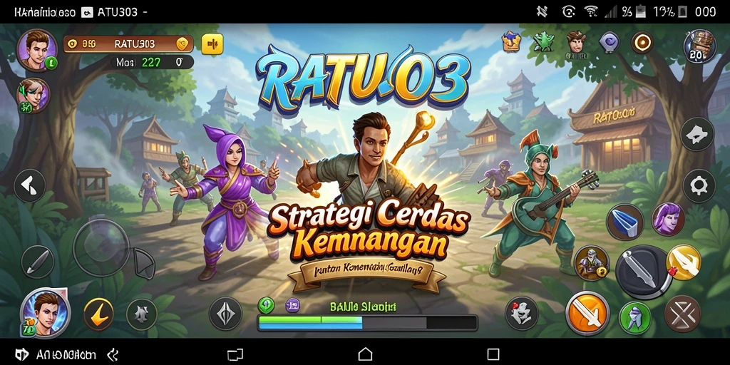 Screenshot gameplay RATU303 menampilkan strategi dan taktik pertempuran.