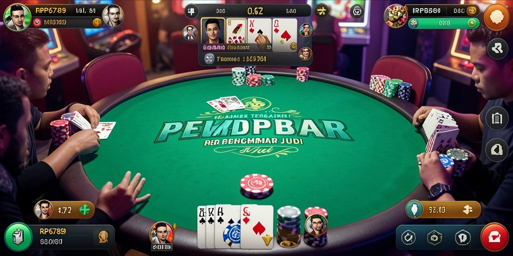 Screenshot dari gameplay seru Poker di RP6789.