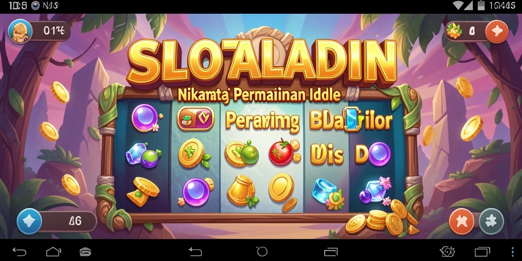 Tampilan gameplay SLOTALADIN yang menarik dengan elemen Idle.