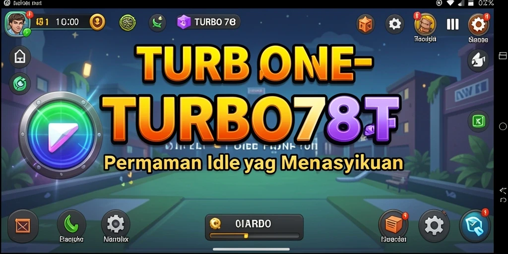 Screenshot utama TURBO78 menampilkan gameplay Idle yang mendebarkan.