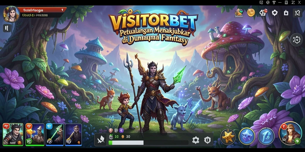 Tangkapan layar gameplay VISITORBET menampilkan aksi petualangan yang mendebarkan.