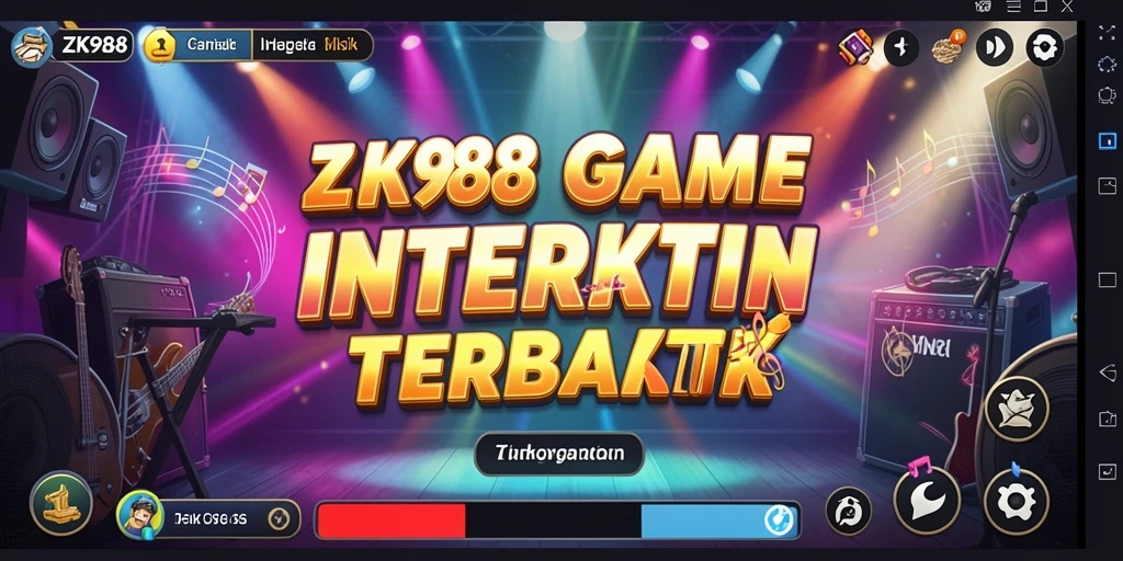 Tampilan gameplay musik interaktif dari ZK988 yang memukau.